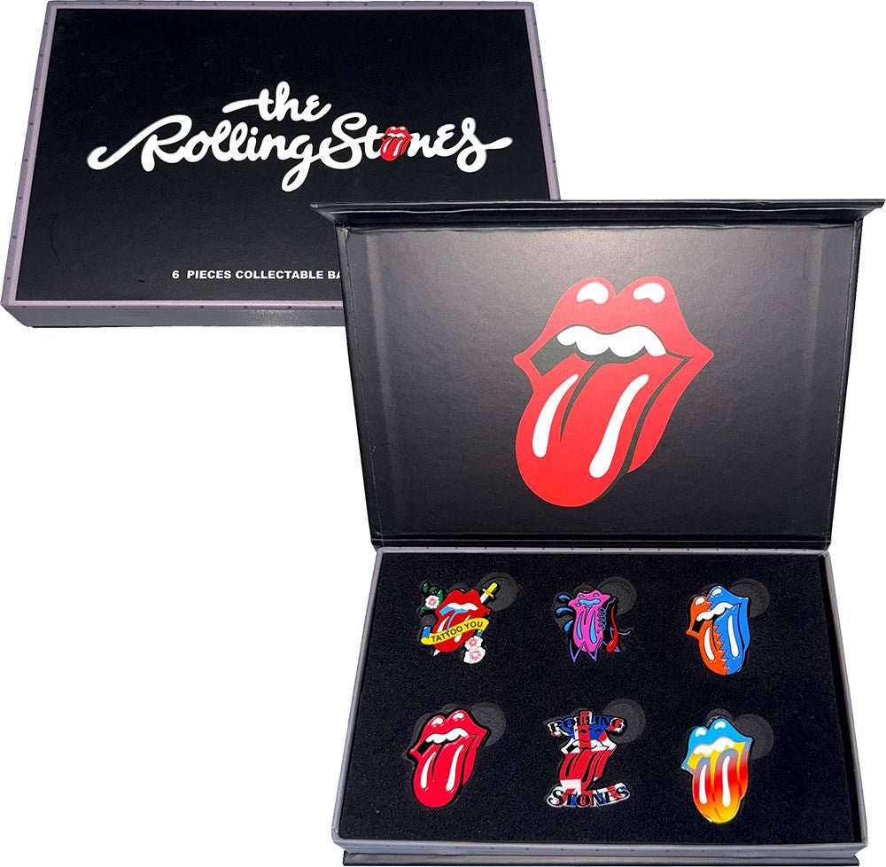 【予約商品】 ROLLING STONES ローリングストーンズ (来日 35周年 記念 ) - Tongues Evolution 1 / ピンバッジセット / バッジ - PGS